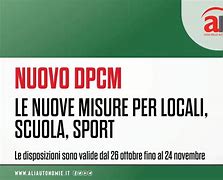 nuovo DPCM dal 26 ottobre al 24 novembre 2020
